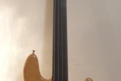 Fender jazz bass (corpo in acero di Arban manico Precision fretless)